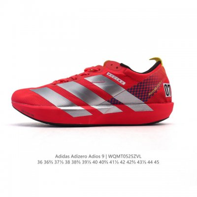 新品 阿迪达斯 Adidas Adidas Adizero Adios 9 舒适百搭防滑耐磨 低帮跑步鞋 男女同款 超轻稳定透气缓震 男女子马拉松运动跑步鞋 I