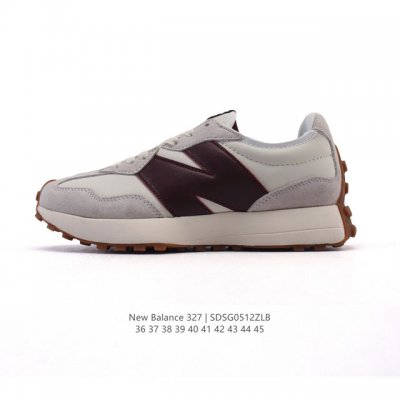真标 Nb 新百伦 New Balance 327系列复古休闲运动慢跑鞋时尚男女运动鞋 以更纯粹的复古风格设计打造的全新造型 侧身还以解构设计，将 N 字标志以