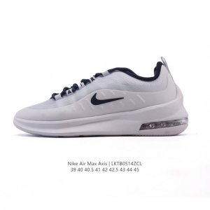 耐克 Nike Air Max Axis 男子运动鞋气垫缓震轻便休闲运动跑步网面透气舒适日常慢跑鞋，时尚的无缝覆面和透气网眼布演绎时尚外观。流线型中底和独特后跟