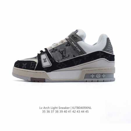 公司级 路易威登 Louis Vuitton Lv路易威登板鞋 时尚运动鞋潮厚底增高男女鞋。舒适防滑底和百搭性霸屏整个时尚娱乐圈，细节调整完美主义！采用柔软皮革 - 点击图像关闭
