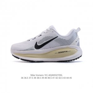 160 耐克 Nike Vomero 18 厚底增高老爹运动跑步鞋。全新 Vomero 提供比以往更多的緩衝效能以及該系列有史以來最高的鞋底高度，結合 Nike