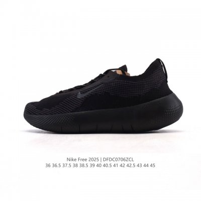 新品 耐克 Nike Free 2025 男女子跑步训练鞋 Hf1078-002 Free 2025 公路运动跑步鞋，采用 Flyknit 飞织材料，助你在运动
