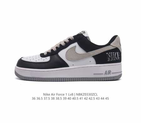 头层皮 含半码 耐克 Nike Air Force 1 '07 Low 空军一号含气垫 低帮百搭厚底增高休闲运动板鞋 柔软 弹性十足的缓震性能和出色的中底设计 - 点击图像关闭