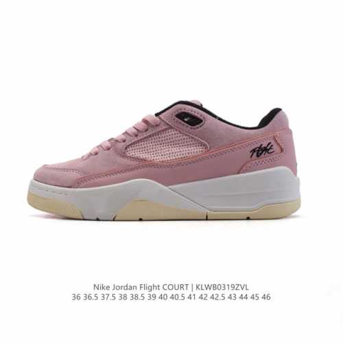 新品公司级 耐克 Nike 乔丹 Jordan Flight Court 时尚休闲 防滑耐磨 低帮运动鞋 复古篮球鞋 男女同款 Jordan 新鞋型 又来了！新