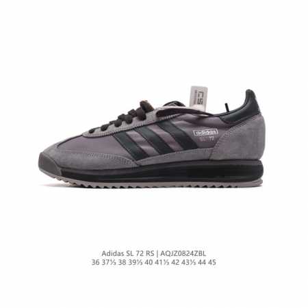 阿迪达斯adidas Sl 72 Shoes 经典复古薄底运动鞋 T头鞋 三叶草复古休闲跑步鞋休闲运动鞋 这款经典运动鞋携复古型格，来访你的活力日常 采用舒爽帆 - 点击图像关闭