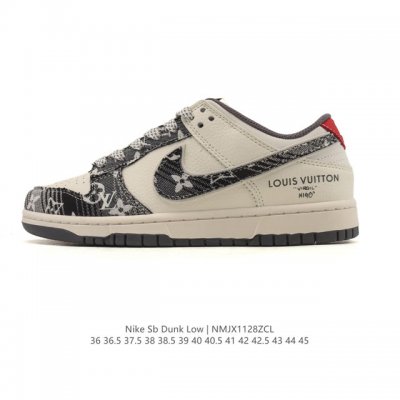 耐克 Nike Dunk Low Retro 运动鞋复古板鞋 路易威登联名运动鞋，作为 80 年代经典篮球鞋款，起初专为硬木球场打造，后来成为席卷街头的时尚标杆