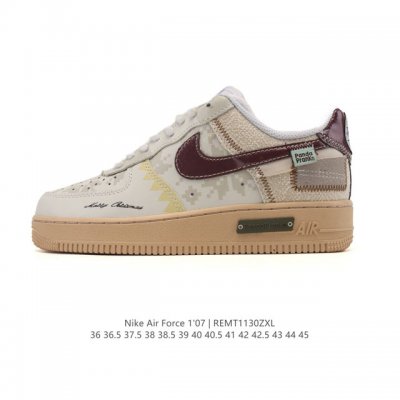 耐克 Nike Air Force 1 '07 Low 空军一号含气垫 小白鞋 低帮百搭厚底增高休闲运动板鞋。柔软、弹性十足的缓震性能和出色的中底设计，横跨复古