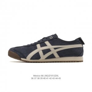 Asics 亚瑟士 男女鞋 配足弓鞋垫 日产经典老牌-鬼塚虎 Onitsuka Tiger Mexico 66经典墨西哥系列复古经典百搭板鞋休闲运动鞋慢跑鞋。采