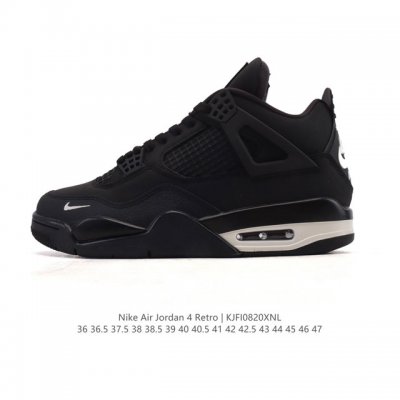 耐克 Nike Air Jordan 4 Retro Og迈克尔 乔丹Aj4代乔4 中帮复古休闲运动文化篮球鞋。秉承轻量化的速度型篮球鞋设计思想完成设计，降低重
