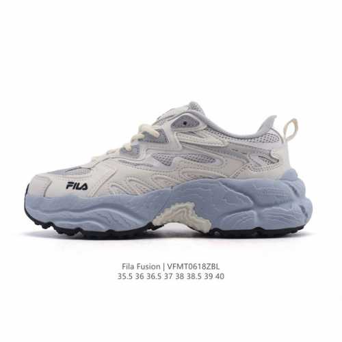 公司级 斐乐 女款老爹鞋 Fila Fusion 厚底增高百搭运动鞋 意大利百年经典运动品牌，网红单品 小红书推荐爆款 Fila斐乐新款小白鞋斐乐潮牌文化街头风