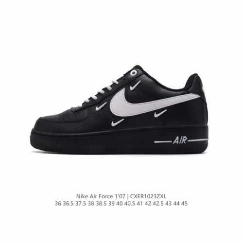 耐克 Nike Air Force 1 '07 Low 空军一号含气垫 小白鞋 低帮百搭厚底增高休闲运动板鞋。柔软、弹性十足的缓震性能和出色的中底设计，横跨复古