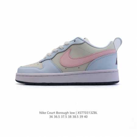 200 耐克 Nike Court Borough Low 2（Gs）小空军 低帮百搭透气休闲运动板鞋男女鞋，经典耐用的设计，兼顾舒适脚感和出众风范，演绎匠心之 - 点击图像关闭