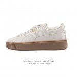 彪马 Puma Suede Platform Gold 蕾哈娜 厚底 松糕休闲百搭板鞋 复古潮女鞋时尚运动鞋货号: 397233Size: 35.5-40含半码