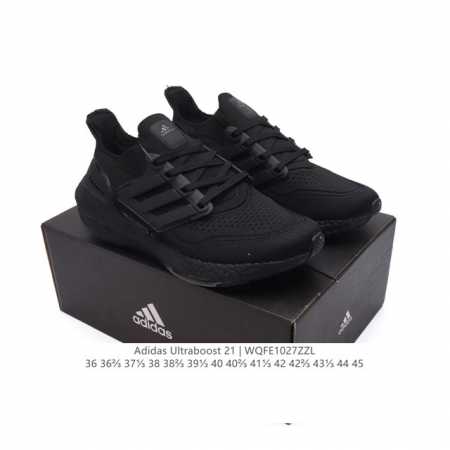 特价 阿迪达斯 爆米花 男女鞋 ADIDAS ULTRABOOST 21低帮畅跑缓震回弹跑步运动鞋，ULTRABOOST 21以全新的外观示人。此次采用全新编制 - 点击图像关闭