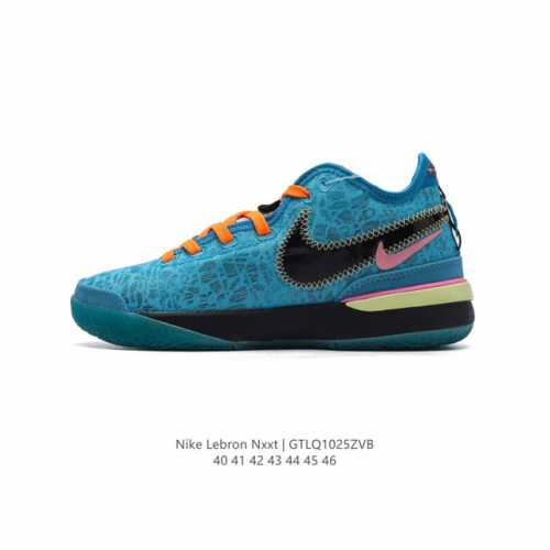 耐克 Nike Zoom Lebron NXXT GEN 全新配色耐克Lebron 勒布朗 詹姆斯战靴室内实战高帮运动飞织篮球鞋男子运动鞋 鞋型整体轮廓与楦型结