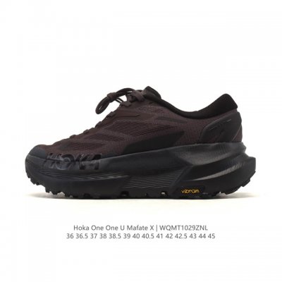 新品公司级 Hoka One One 男女士 Mafate X 马法特X 越野跑鞋 厚底增高运动鞋 老爹鞋 Mountain Fog 20 12 Us它是一款长