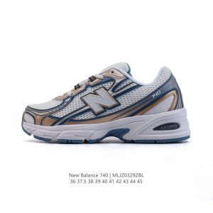 New Balance Mr740 Nb新百伦系列复古老爹风休闲运动慢跑鞋。采用轻质牛剖革拼接透气网眼衬垫织物鞋面材质 T-Beam大底提供足步弓支撑 保持步态