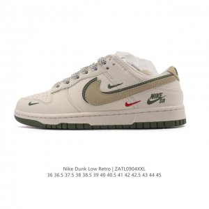 公司级 耐克 Nike Dunk Low Retro 运动鞋复古板鞋。作为 80 年代经典篮球鞋款，起初专为硬木球场打造，后来成为席卷街头的时尚标杆，现以经典细