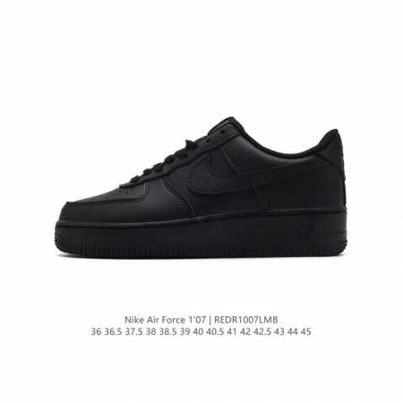 耐克 Nike Air Force 1 '07 Low 空军一号含气垫 小白鞋 低帮百搭厚底增高休闲运动板鞋。柔软、弹性十足的缓震性能和出色的中底设计，横跨复古 - 点击图像关闭