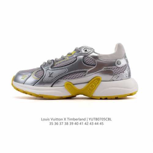 公司级 Timberland添柏岚 天伯伦 Louis Vuitton路易威登联名 运动跑步鞋 户外休闲潮流系列 厚底增高老爹鞋，搭配防臭防腐鞋垫，给您完美的穿
