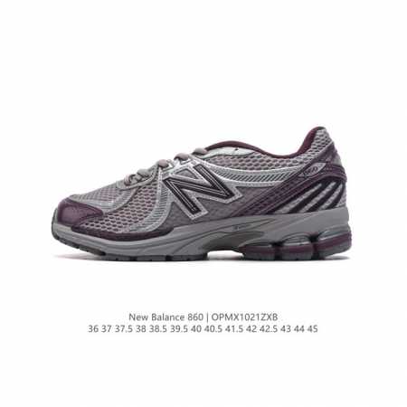 真标 NB 新百伦 New Balance ML860 V2 系列复古老爹风休闲运动慢跑。采用丝光猪巴皮革拼接透气网眼织物鞋面T-Beam大底提供足步弓支撑，保 - 点击图像关闭