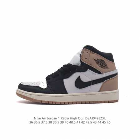 耐克 Jordan 乔丹 1 Zoom Air Retro High 经典复古篮球鞋 Aj1 乔丹1代 乔1运动鞋，优选rb+Eva组合鞋底版，男女鞋真标，采用 - 点击图像关闭