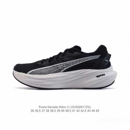 公司级 彪马 Puma Deviate Nitro3男女士2025年新款跑步鞋减震舒适缓冲回弹简约软底运动鞋注氮泡沫橡胶鞋垫耐磨防滑百搭老爹鞋 Deviate - 点击图像关闭
