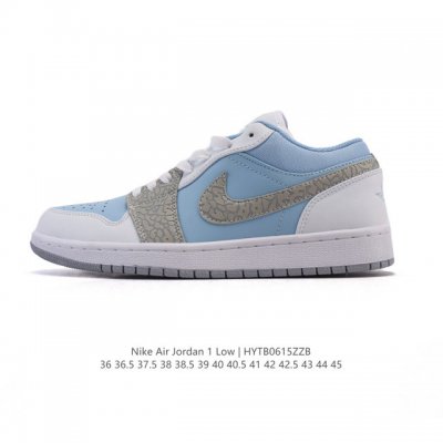 耐克 乔丹Air Jordan 1 Low Aj1 乔1 乔丹1代Aj1 低帮复古文化休闲运动篮球鞋。从1985 年面世的元年款汲取设计灵感，采用简洁大方的经典