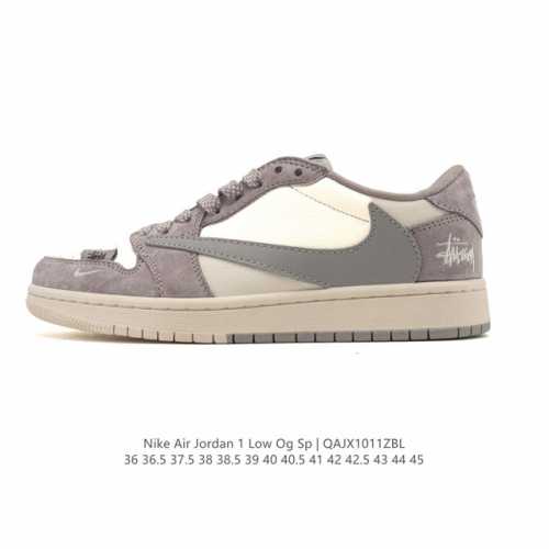 真标 耐克 Nike Air Jordan 1 Low Og Sp Military Blue Aj1乔1倒勾 2025年新款 低帮篮球鞋 Aj1 乔丹1代 A