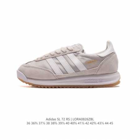 阿迪达斯adidas Sl 72 Shoes 经典复古薄底运动鞋 T头鞋 三叶草复古休闲跑步鞋休闲运动鞋 这款经典运动鞋携复古型格，来访你的活力日常 采用舒爽帆 - 点击图像关闭