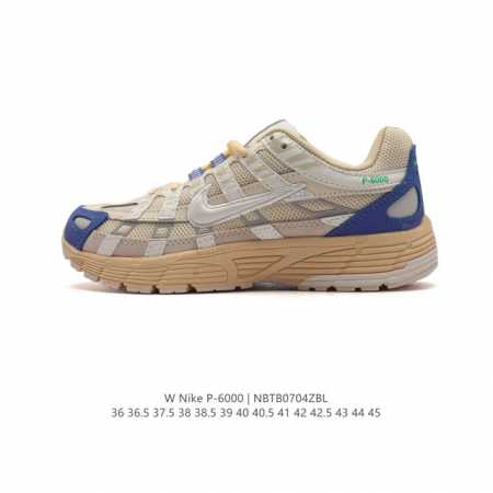 耐克 Nike 男女子休闲运动鞋p-6000Premium 轻便舒适透气防滑缓震耐磨跑步鞋。P-6000 是一款植根于 2000 年代风格的混合款式，让人想起去 - 点击图像关闭