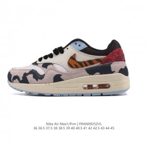 耐克 Nike Air Max 1 prm 男女子气垫缓震慢跑鞋 复古厚底增高运动鞋，从法国建筑中汲取设计灵感，兼具运动风范和时尚格调，是此系列起初搭载 Air
