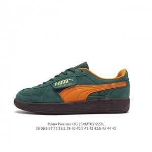 彪马puma Palermo Og 防滑耐磨低帮德训板鞋 男女运动鞋，Army Trainer Og休闲鞋沿用德训鞋经典外观 鞋身和鞋舌分别添加了品牌标志性 L