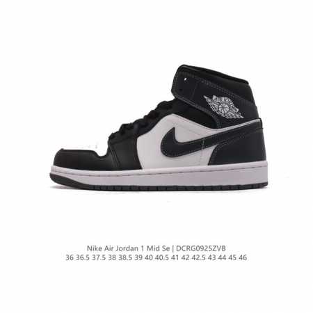 耐克 Nike Air Jordan 1 Mid 男女子篮球鞋时尚轻盈板鞋aj1乔1运动鞋 乔丹一代 高帮复古休闲篮球鞋 。Air Jordan 1 Mid 搭 - 点击图像关闭