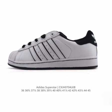 公司级 阿迪达斯 Adidas Superstar 2025年新款鞋子 蛇年新款经典贝壳头系列 新款休闲板鞋潮流男女士运动鞋 。鞋面柔软皮革拼接材质 标志性的贝 - 点击图像关闭