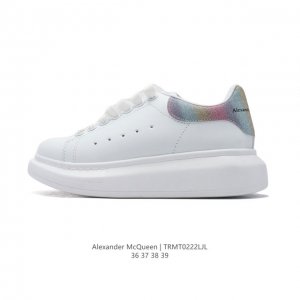 Alexandermcqueen 亚历山大 麦昆Mcq 运动小白鞋 变色龙 厚底增高闪尾光滑牛皮平底鞋休闲鞋 时尚女板鞋潮运动鞋 ，火爆到大街小巷无人不知，无人