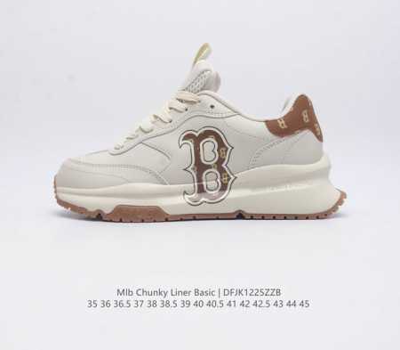 全新2023新款 Ny美国榄球洋基队new York Yankees X Mlb Chunky Runner Liner 莱纳系列低帮厚底老爹风透气舒适皮面休闲 - 点击图像关闭