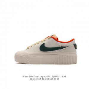 Nike 耐克 Court Legacy Lift 女士运动鞋 运动厚底增高小白鞋 复古休闲鞋。Nike Court Legacy Lift 女子运动鞋匠心采用