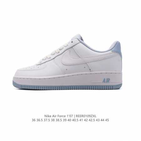 特价 耐克 Nike Air Force 1 '07 Low 空军一号含气垫 小白鞋 低帮百搭厚底增高休闲运动板鞋。柔软、弹性十足的缓震性能和出色的中底设计，横 - 点击图像关闭