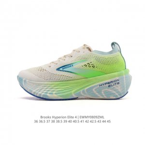 新品公司级 独家新款 布鲁克斯 Brooks 龙卷风Hyperion Elite 4Pb碳板跑鞋 老爹鞋 厚底增高缓震慢跑鞋，Brooks Hyperion E