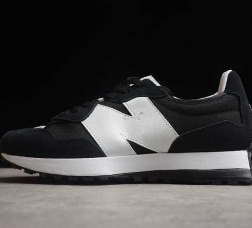 New Balance MS327系列复古休闲运动慢跑鞋 太极阴阳黑白熊猫 货号 MS327BW1 尺码 36 37 37.5 38 38.5 39 40 4