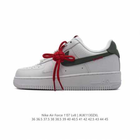 耐克 Nike Air Force 1 '07 Low 空军一号含气垫 小白鞋 低帮百搭厚底增高休闲运动板鞋。柔软、弹性十足的缓震性能和出色的中底设计，横跨复古 - 点击图像关闭