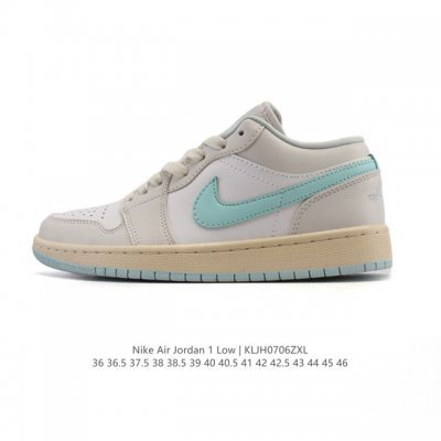 公司级 头层皮 耐克 乔丹Air Jordan 1 Low Aj1 乔1 乔丹1代Aj1 低帮复古文化休闲运动篮球鞋。从1985 年面世的元年款汲取设计灵感，采