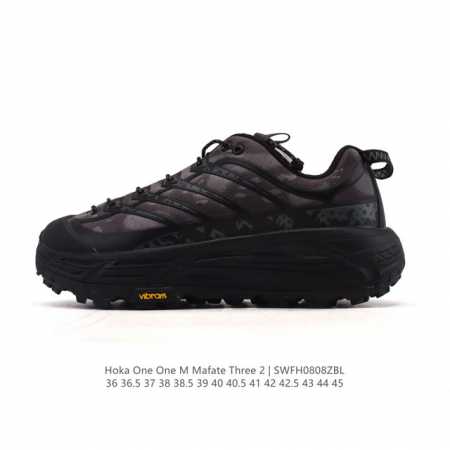 公司级 Hoka One One Mafate Three 2 男女子跑步鞋 越野跑新配色！采用 Mafate Speed 2 缓冲性良好的底部单元，搭载有快速 - 点击图像关闭