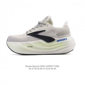 新品公司级 布鲁克斯 Glycerin Max 超级甘油:舒适的增高神器！Brooks Glycerin Max是一款极具突破性的顶级缓震运动跑鞋，由百年专业跑