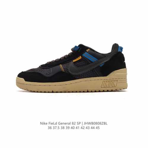 耐克 Union X Nike Field General 全新鞋款 男女款运动板鞋。Nike Field General 鞋型诞生于 1982 年，最初为足球
