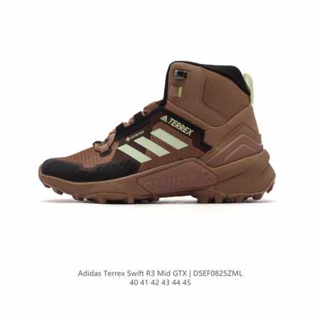 公司级 阿迪达斯adidas Terrex Swift R3 Gtx 男子 高帮复古休闲户外运动鞋 旅游鞋 徒步鞋 ，高品质涉水 溯溪时尚潮流休闲运动鞋。 货号 - 点击图像关闭