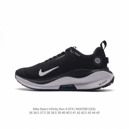 耐克 Nike Infinity Run 4 Gore-Tex 男女子防水公路跑步鞋 厚底增高百搭老爹运动鞋。Nike Reactx 泡绵提供高出 Nike R - 点击图像关闭