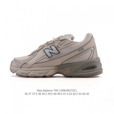 New Balance Mr740 Nb新百伦系列复古老爹风休闲运动慢跑鞋。采用轻质牛剖革拼接透气网眼衬垫织物鞋面材质 T-Beam大底提供足步弓支撑 保持步态