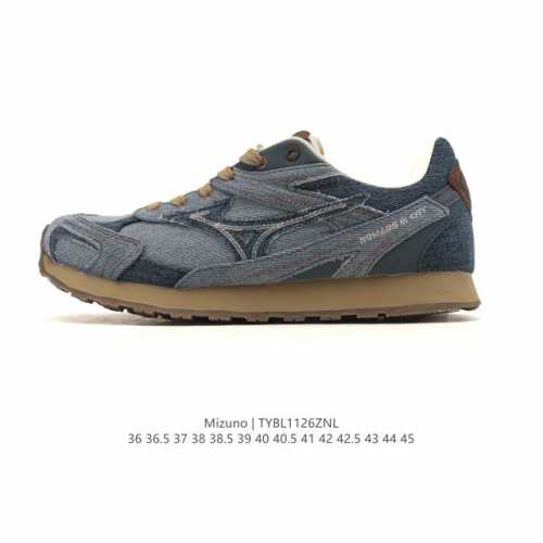 公司级 Mizuno 美津浓 复古时尚休闲舒适减震运动跑步鞋 美津浓Wave机械缓震，可以说是机械缓震跑鞋科技的翘楚。有着非凡的适应性，有着充分而持久的缓震能力